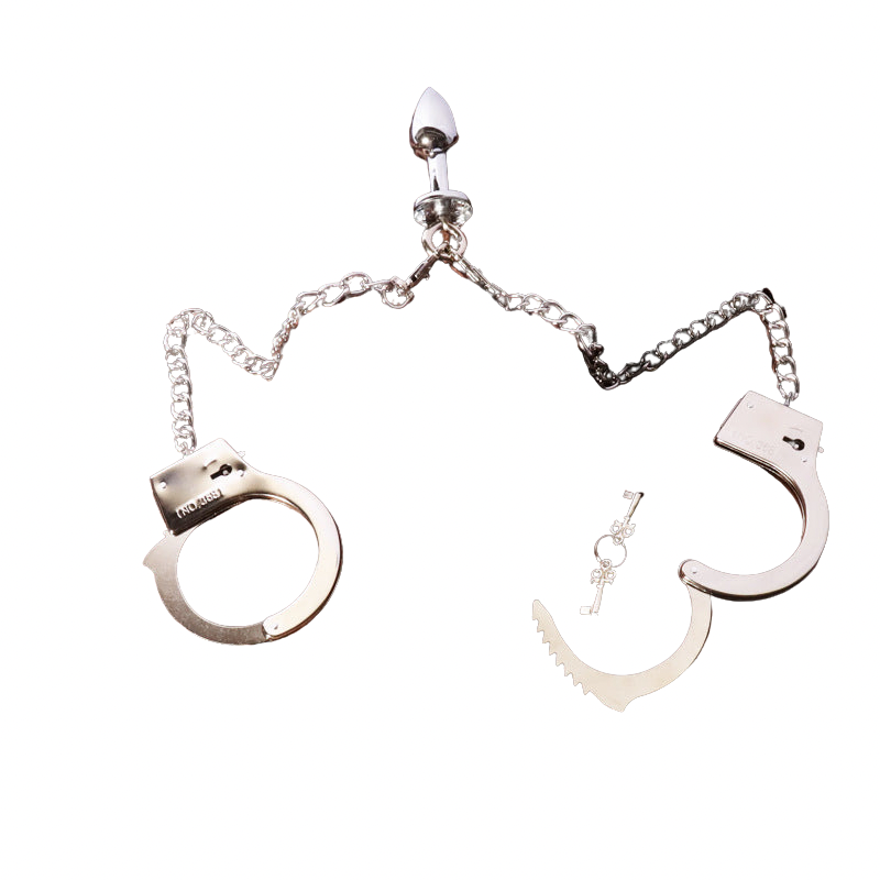 L’Entrave – Menottes métalliques élégantes pour jeux de couple | Accessoire sensuel & raffiné | Luna Sens